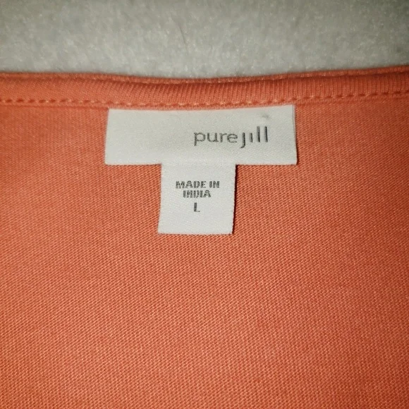 Pure J Jill Tunic With Pocket Size Large Coral - Picture 6 of 6